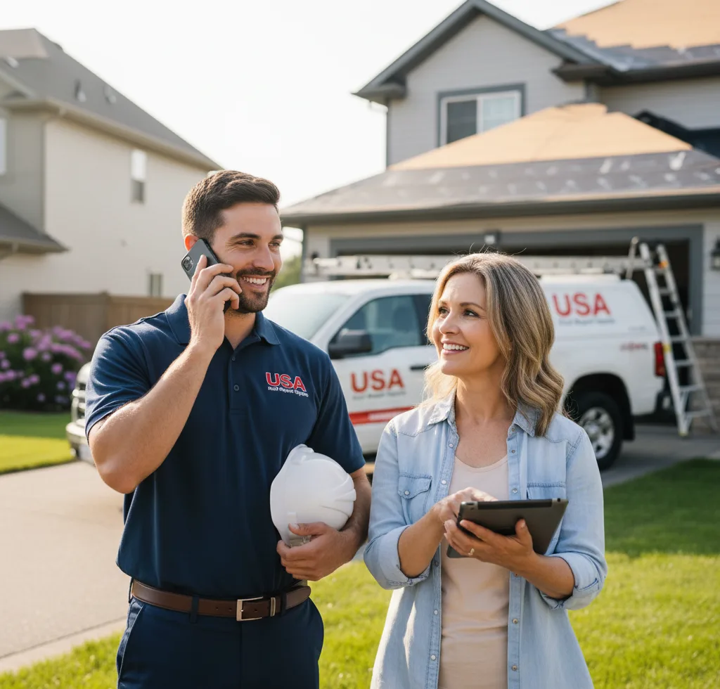 USA Roof Repair Experts customer support in Drasco